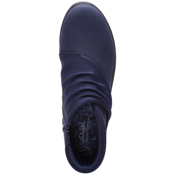 Clarks Womens Booties 5.5M Cloudsteppers Breeze Dusk Dark Navy - NIB $99 - Picture 4 of 5